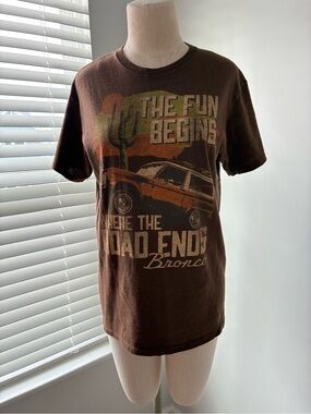 Ford Bronco The Fun Begins Men's Graphic T-Shirt